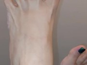 POV. He loves my sweaty, dirty, smelly feet immediately out of my shoes. 7/16