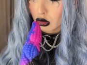 Egirl plays depraved with a dildo 1/16