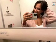 Sexy stewardess cummed hard on the plane toilet 10’000m alt when she flew on vacation with her lover 6/16
