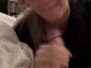 Sucking my step brother’s Cock, playing with cum 9/16