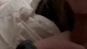 Sucking my step brother’s Cock, playing with cum