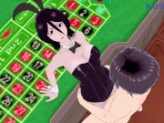 Rukia Kuchiki (Bunny Girl ver.) and I have intense sex in the casino. - BLEACH Hentai 7/16