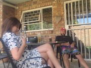 Mutual masturbation with my neighbors wife turns into outdoor creampie 1/16