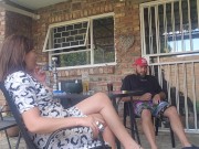 Mutual masturbation with my neighbors wife turns into outdoor creampie 2/16