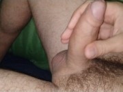 Secret jerk-off in my girlfriend's bed while she wasn't home, with cum 6/16