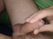 Secret jerk-off in my girlfriend's bed while she wasn't home, with cum 8/16