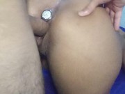 Chorei muito  dando minha buceta  apertada com plug no cuzinho 15/16