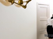 Student Teases And Plays With Much Older Art English Teacher In Nylon Stockings 3/16