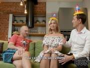 HUNT4K. Andrew Marshall gives all money to guy just to penetrate his GF's asshole 4/16