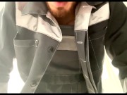 Muscular WORKER wants to FUCK, not work! Cum in Sock! 2/16