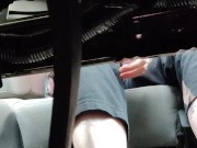 Pedal stomping raw eggs and Twinkies barefoot in my truck (front & back view) 1/16