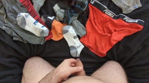 Soaking Socks and boxers with piss