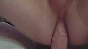 Riding A Monster Dildo
