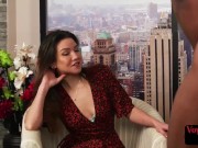 Petite 21yo Brit voyeur teases blackcock 2/16