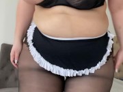 Fat Irina Priroda shakes her big tits in nylon tights 12/16