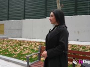 Nelia Estrada shows her skills for outdoor exhibitionism and gets a BIG COCK in return 2/16