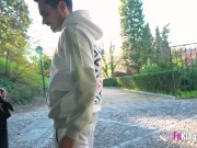 Nelia Estrada shows her skills for outdoor exhibitionism and gets a BIG COCK in return 8/16