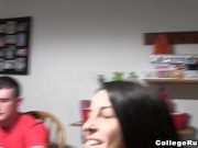 COLLEGE RULES - Guys Get In The Mix & Fuck The Two Horny Girls Who Play Together At The Poker Game 1/16