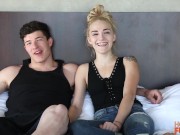 Big frat college cock Brett FUCKS Blonde Tiny Blonde Teen 1/16