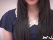 Shy Japanese girl takes on two hard dicks 1/16