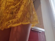 hot blonde in transparent clothes 1/16