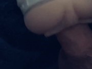 Throbbing cock cums 2/16