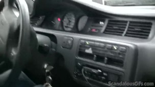 Naughty public teen whore sucks off dick