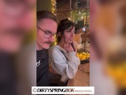 Aaliyah Yasin gets fingered at the busy restaurant 1/16