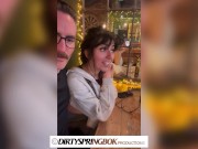 Aaliyah Yasin gets fingered at the busy restaurant 14/16