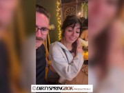 Aaliyah Yasin gets fingered at the busy restaurant 6/16