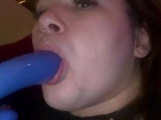 Pretty face sucks pretty dildo 7/16