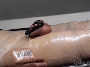 Mummification, teased and ruined orgasm in chastity 8/16