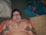 Cheating big tit wife lets me in to fuck her when hubby is away I leave her with a creampie 11/16