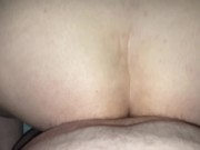 Cheating big tit wife lets me in to fuck her when hubby is away I leave her with a creampie 13/16