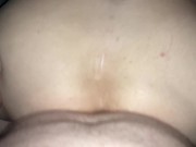 Cheating big tit wife lets me in to fuck her when hubby is away I leave her with a creampie 16/16