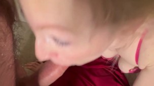 April wanted new panties and I got my cock sucked