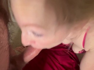 April wanted new panties and I got my cock sucked