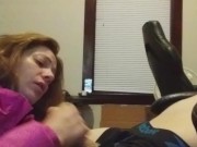 Heather Kane Grins as his Cock Spews Cum! 15/16