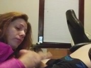 Heather Kane Grins as his Cock Spews Cum! 16/16