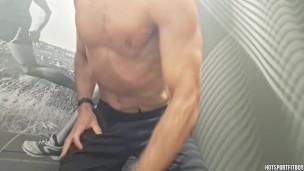 Hot Guy's Risky Dressing Room Solo: Big Cock Masturbation & Cum Explosion!