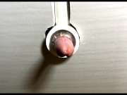 Male Massage Milking Table / Massive cumshot / Home video 1/16