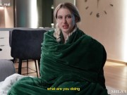 Sharing The Bed With StepSister on Vacation. She Got Scared and Got Cum on Her Panties 3/16