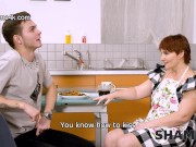 SHAME4K. Guy had the hots for fucking stepmother's friend and finally realizes it 5/16