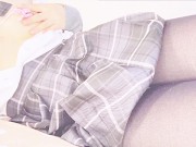 黒タイツの制服ＪＫが色んなおもちゃを使ってオナニー♡快楽を貪っちゃったら、白濁汁溢れて止まんないっ！ 3/16