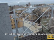  Juicy Leyla enjoys the taste of cigarette smoke and stepbrother's dick 5/16