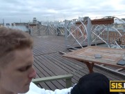  Juicy Leyla enjoys the taste of cigarette smoke and stepbrother's dick 7/16