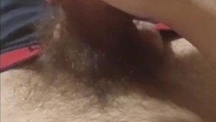 Gay teen cums on stomach