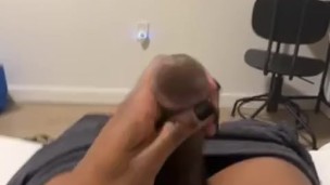 Watch it grow - taking my dick out my sweats and boxer briefs