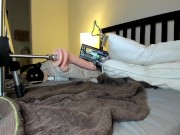 multiple angle fuck machine on Asian until cumming 1st of 3 times 6/16