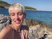 Ersties - Adorable Annika Plays With Herself On A Hot Beach In Croatia 14/16